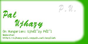 pal ujhazy business card